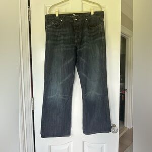 Mens’ 7 For All Mankind Dark Wash Relaxed Jeans